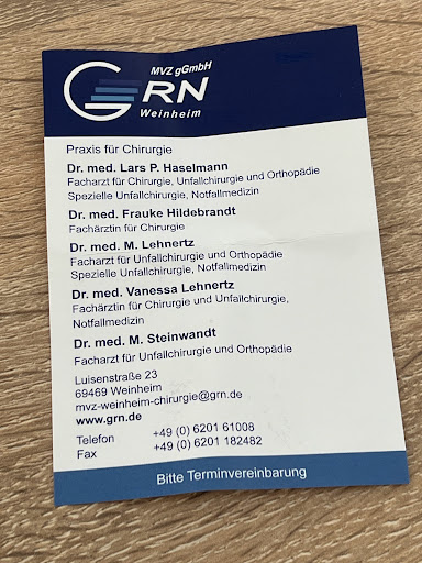 GRN MVZ Weinheim Praxis für Chirurgie Dr. Haselmann - Thumbnail