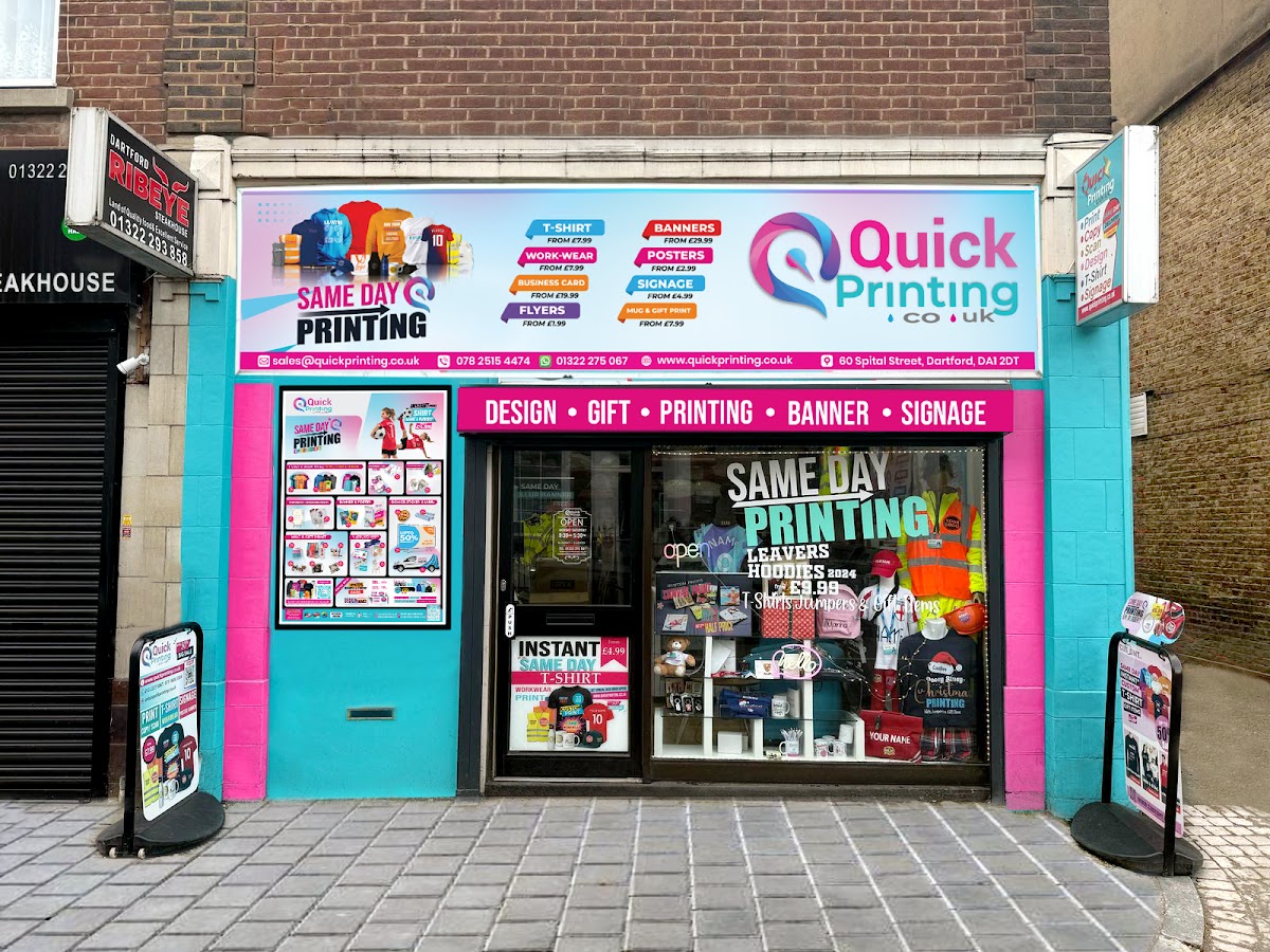 Quick Printing - Same Day Print, Custom T Shirt & Workwear Print Dartford