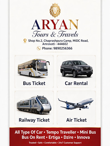 > 🦁 ARYAN TOURS & TRAVELS, AMRAVATI post image