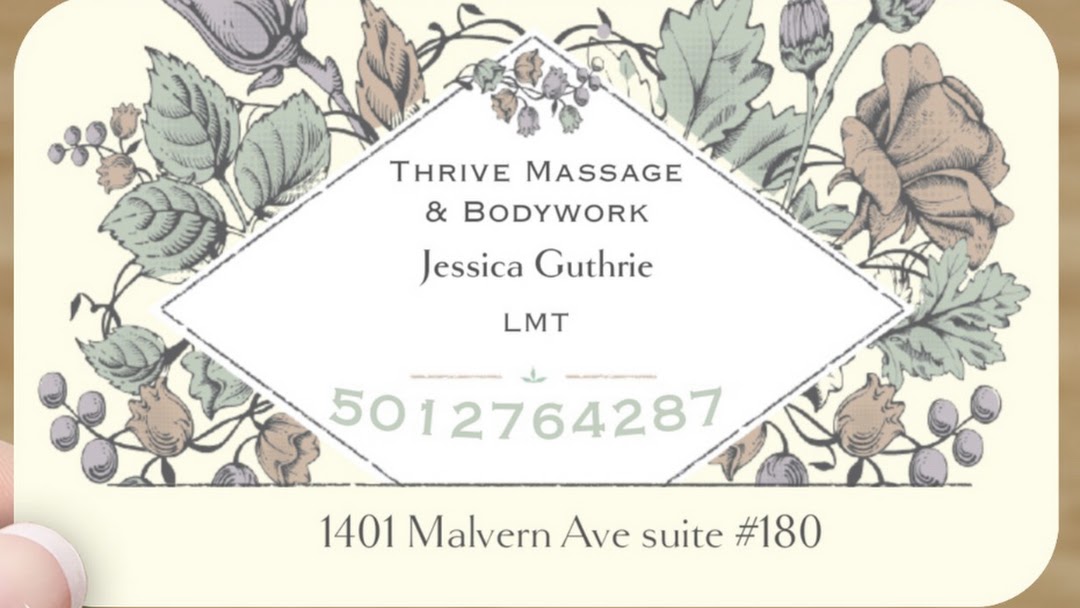 Therapeutic Massage - Thrive Massage and Bodywork