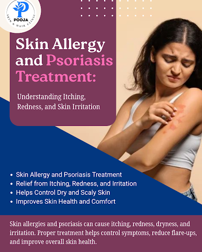 Skin allergies and psoriasis are common skin conditions that can cause itching, redness, dryness,…