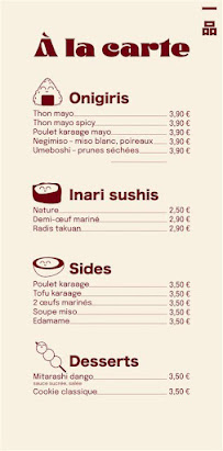Menu NORI GIRI Page 1