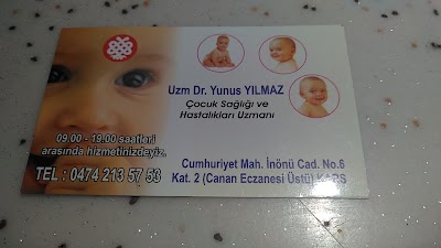 Uzm. Dr Yunus Yılmaz ( KARS ÖZEL ÇOCUK DOKTORU, SÜNNET, KARS HACAMAT, KARS PRP, KARS AKAPUNKTUR)