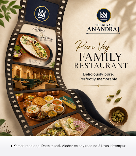 Experience authentic pure veg cuisine at Hotel The Royal Anandraj's family restaurant, renowned f… post image