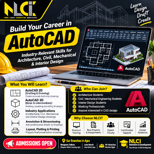 Turn your ideas into professional designs with the power of AutoCAD! Join NLCI Animation & Develo… post image