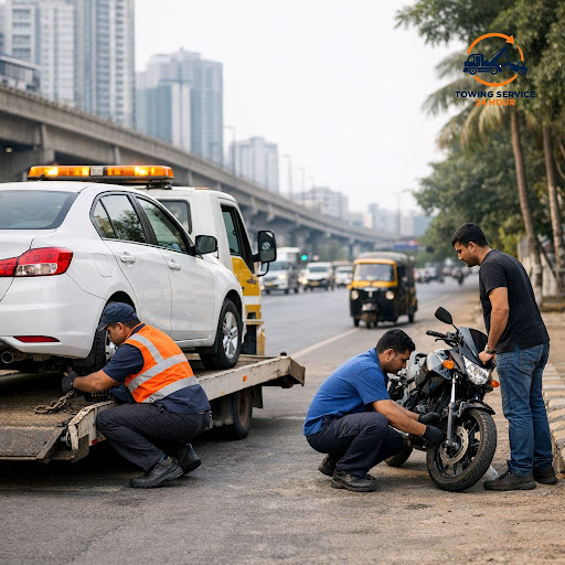 Stuck with a car or bike breakdown in the middle of the night or during peak traffic? Towing Serv… post image