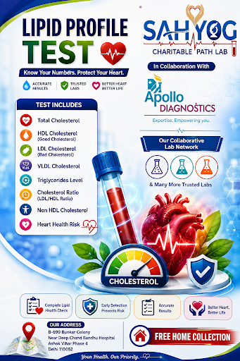❤️ Lipid Profile Test – Sahyog Charitable Path Lab