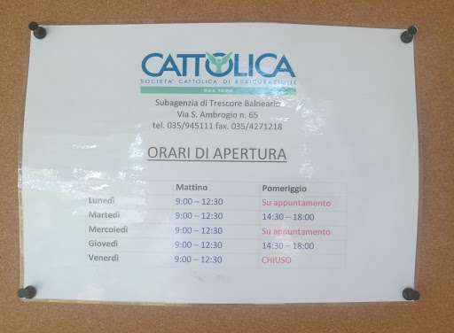 Cattolica Assicurazioni - Agenzia 018 Bergamo Città - Filiale di Trescore Balneario - Thumbnail