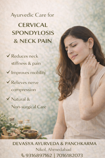 Devasya Ayurveda & Panchkarma, located at Raspan Cross Road, Nikol, Ahmedabad, offers effective A…