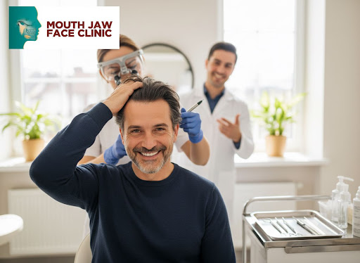 Thinking about a permanent solution for hair loss? At Dr Karan Mehta's Mouth Jaw Face and Hair Su…