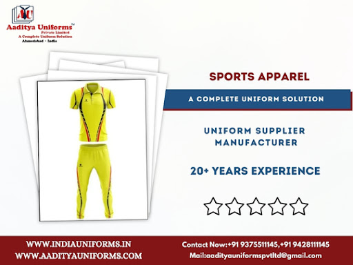 Sports Apparel Available At Aaditya Uniforms post image