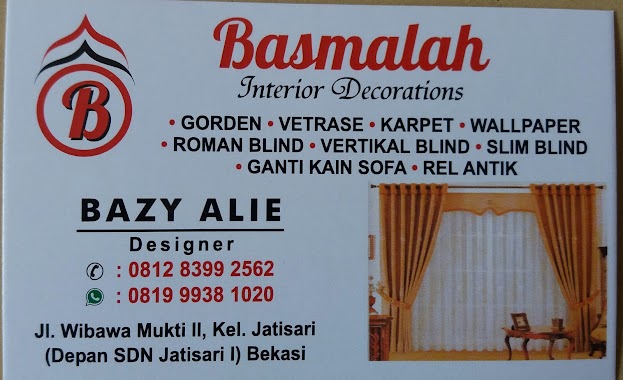 Basmalah Interior Decorations, Author: Bazy alie