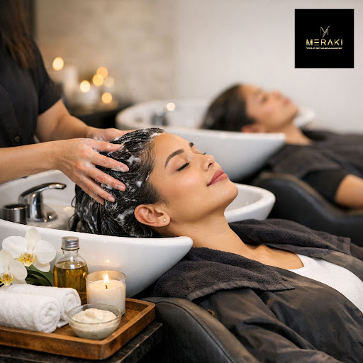 Indulge your hair in a premium spa experience at Meraki Signature Salon and Academy in Pallikaran… post image