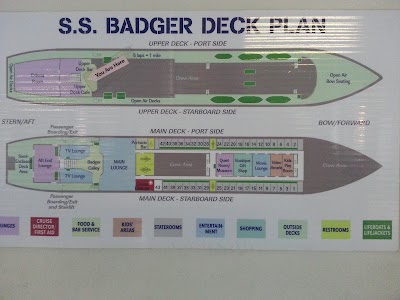 Photos of S.S. Badger Lake Michigan Carferry - Ludington Terminal