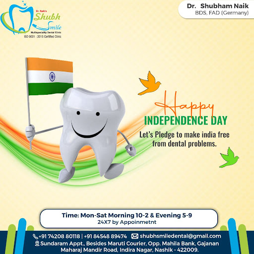 Independce from Hiding Smile...