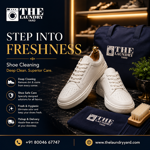 At The Laundry Yard, we offer a professional Shoe Cleaning Service in Kanpur for sneakers, sports… post image