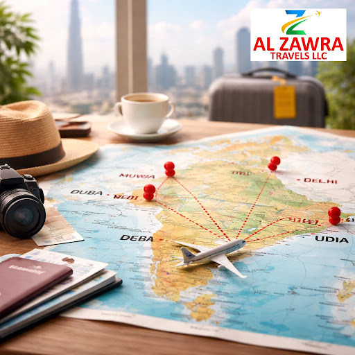 Planning a trip from Dubai to India? Al Zawra Travels LLC in Ajman helps you choose the most conv…