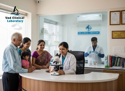 Looking for a reliable, accurate and hygienic pathology lab near you in Shramik Nagar? Ved Clinic… post image
