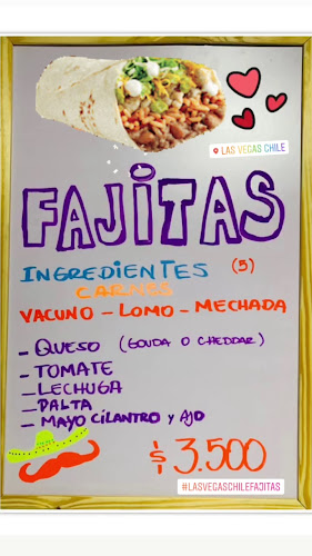Horarios de Las Vegas Chile Sandwichería
