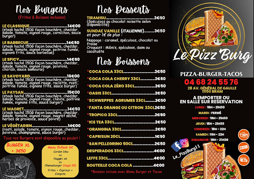 Le Pizz'Burg Pizza - Burger - Tacos