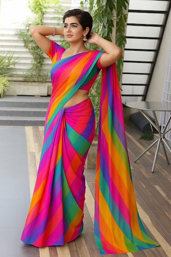 Celebrate the season in style with our 60 gm lightweight georgette saree—ideal for Sawan and casu… post image