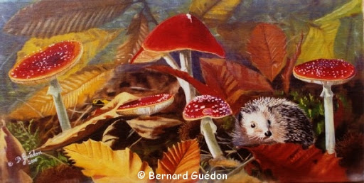 Bernard Guedon / artiste peintre et sculpteur animalier et nature . Logo