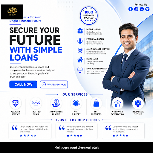 VASIM FINANCE offers expert assistance for home loans, helping you find the right financing optio…