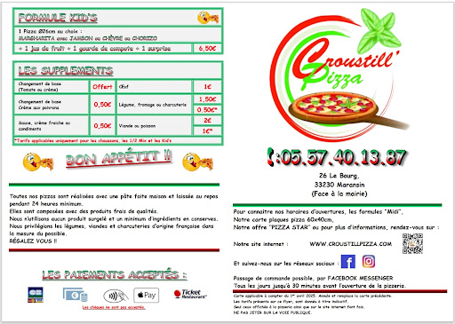 Photo 1 - Croustill' Pizza