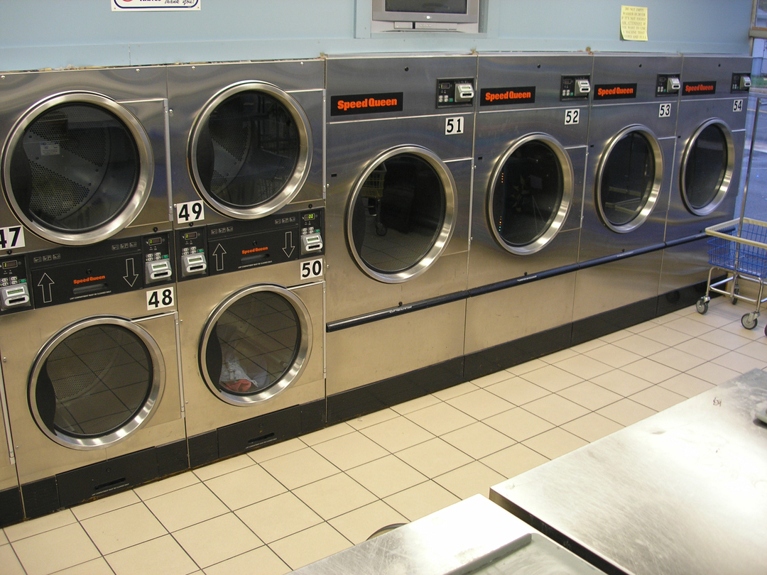 Results laundromat interior in New Haven, CT