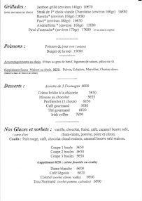 Menu Restaurant Le P'tit Brouck Page 1