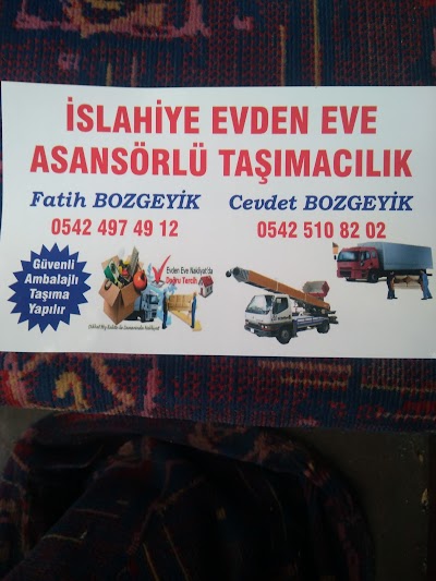 İSLAHİYE EVDEN EVE TAŞIMACILIK