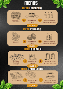 Menu Restaurant et vente à emporter le Savoyard, pizza et focaccias Page 1