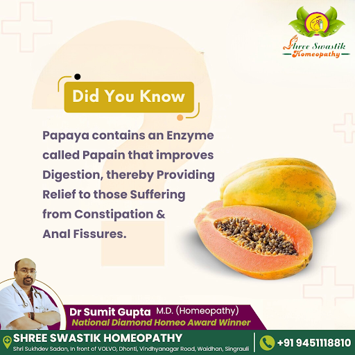 Did you know? Papaya contains an enzyme called papain that improves digestion and provides relief… post image