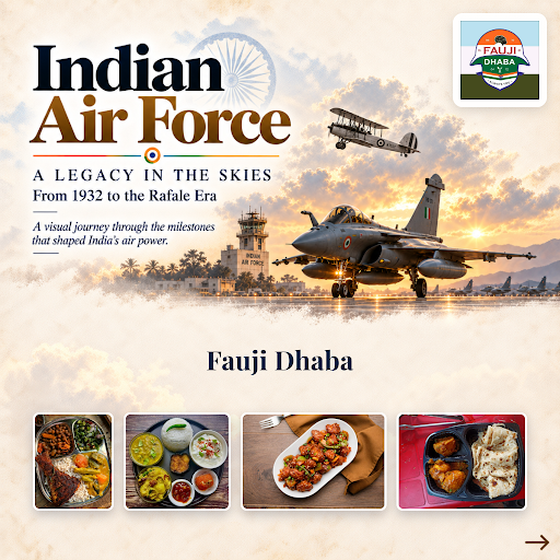 Celebrate Indian Air Force Day with us at Fauji Dhaba. Gratitude and respect for our national her… post image
