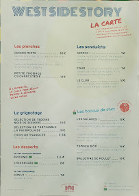 Menu Les Planches du Châtelet Page 5