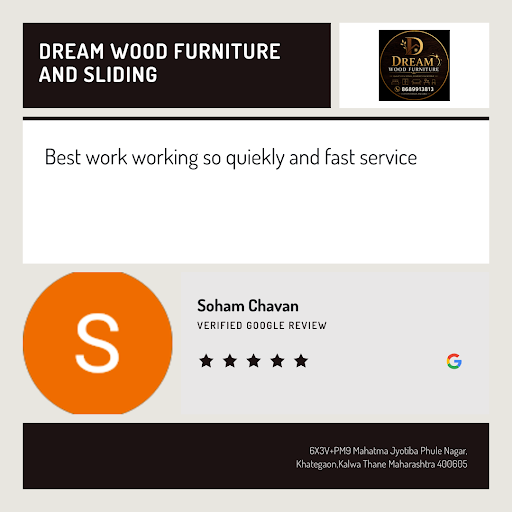 Soham Chavan's fantastic experience at Dream Wood Furniture and Sliding in Thane! He loved our ex… post image