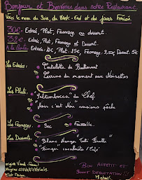 Menu La Table d'Angel Page 1