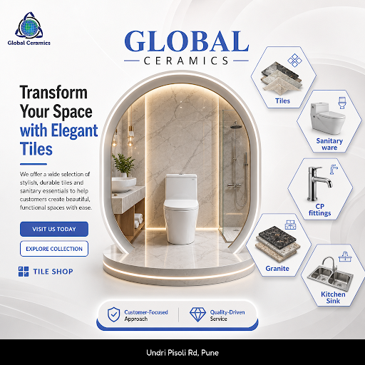 Explore a vast range of high-quality tiles at GLOBAL CERAMICS, perfect for elevating your space.… post image