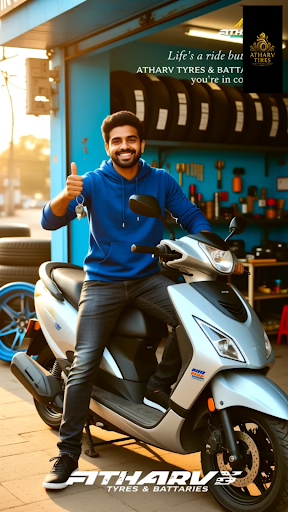 Experience the thrill of riding with ATHARV TYRES & BATTERIES' top-quality two-wheeler tyres in P… post image