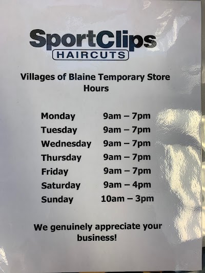 Sport Clips Haircuts of Villages of Blaine