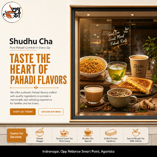 Discover the rich flavors of our tea shop with our signature Special Masala Tea with 9 herbs, cra… post image