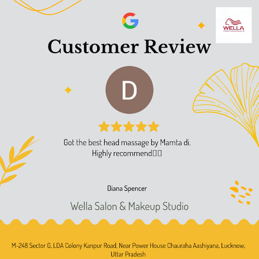 Diana's glowing review! She raves about her exceptional experience at Wella Salon & Makeup Studio… post image