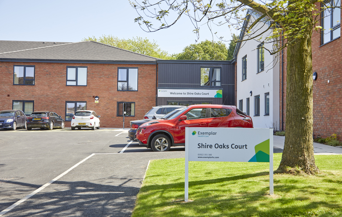 Shire Oaks Court Care Home in Walsall Wood, Walsall - Exemplar Health Care