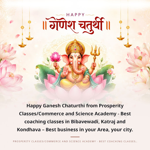 Happy Ganesh Chaturthi from Prosperity Classes/Commerce and Science Academy - Best coaching class… post image