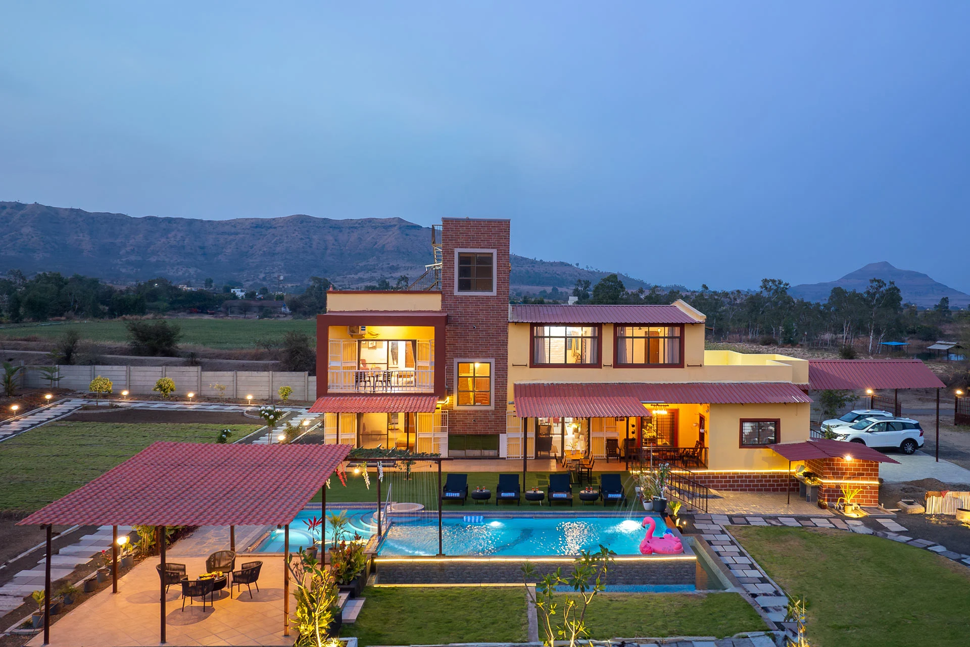 StayVista at Mangifera Agro Estate | Luxury Villa with Private Pool in Pune
