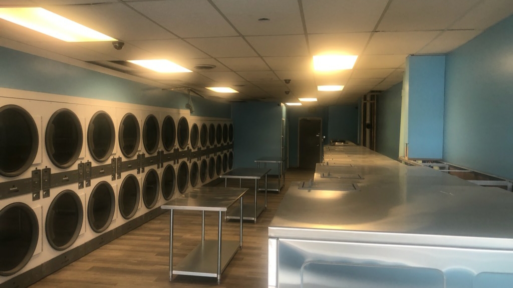 Monumental Coin Laundry laundromat interior in Colorado Springs, CO