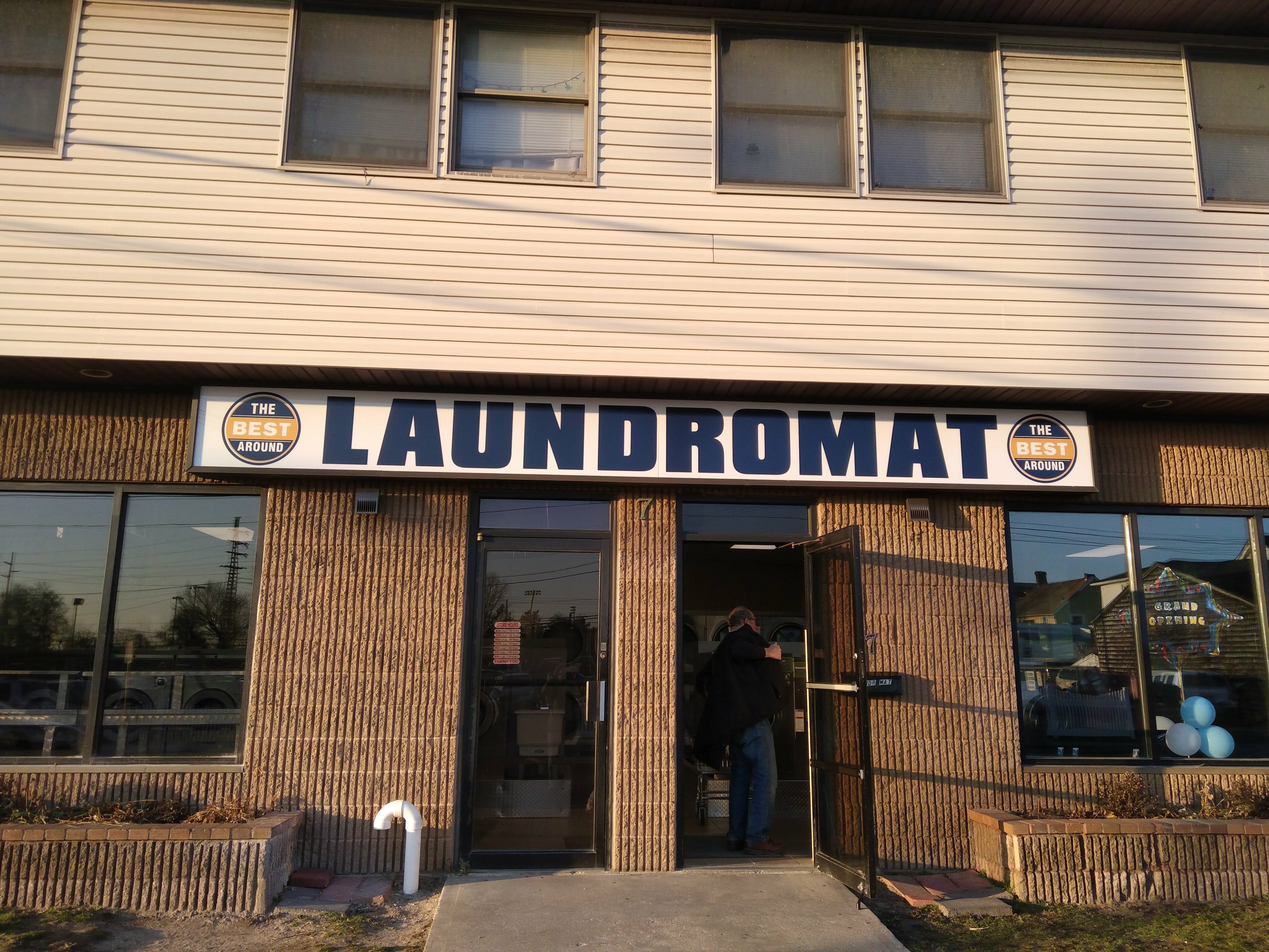 Self-service laundry at The Best Around Laundromat, Babylon, NY