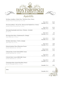 Menu Restaurant “Dostoïevski” Page 20