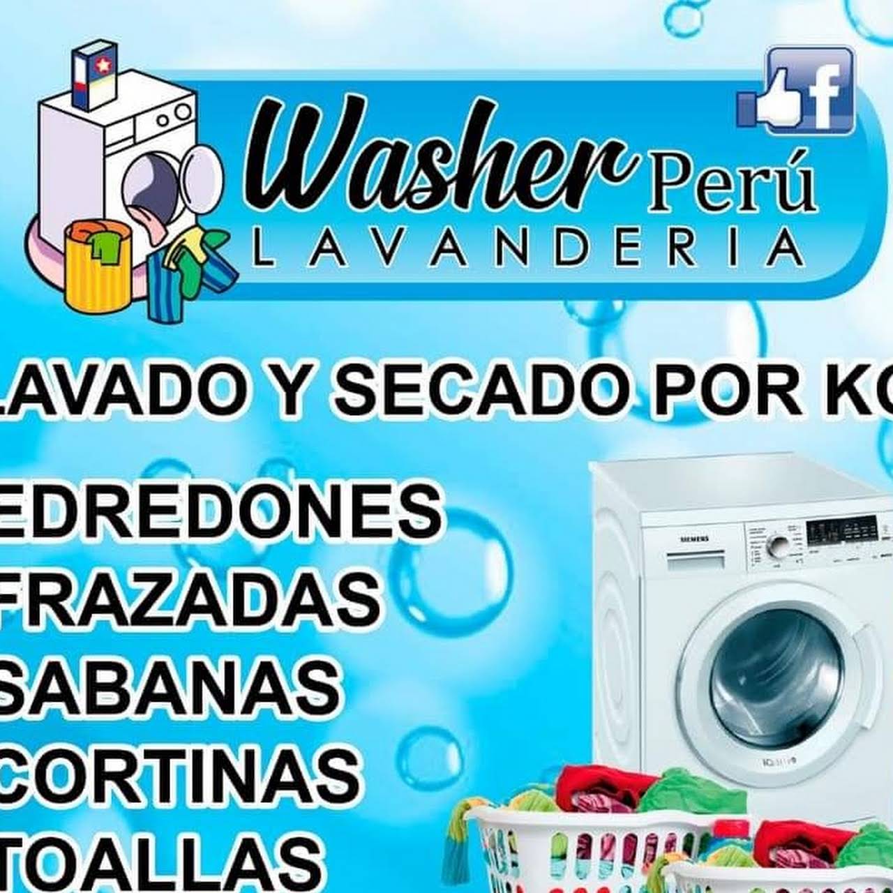 Lavandería Washer Perú - Servicio De Lavandería en San Bartolo