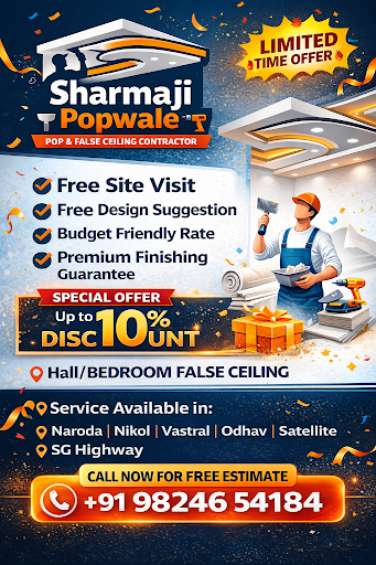 POP & False Ceiling - 10% Off!" post image
